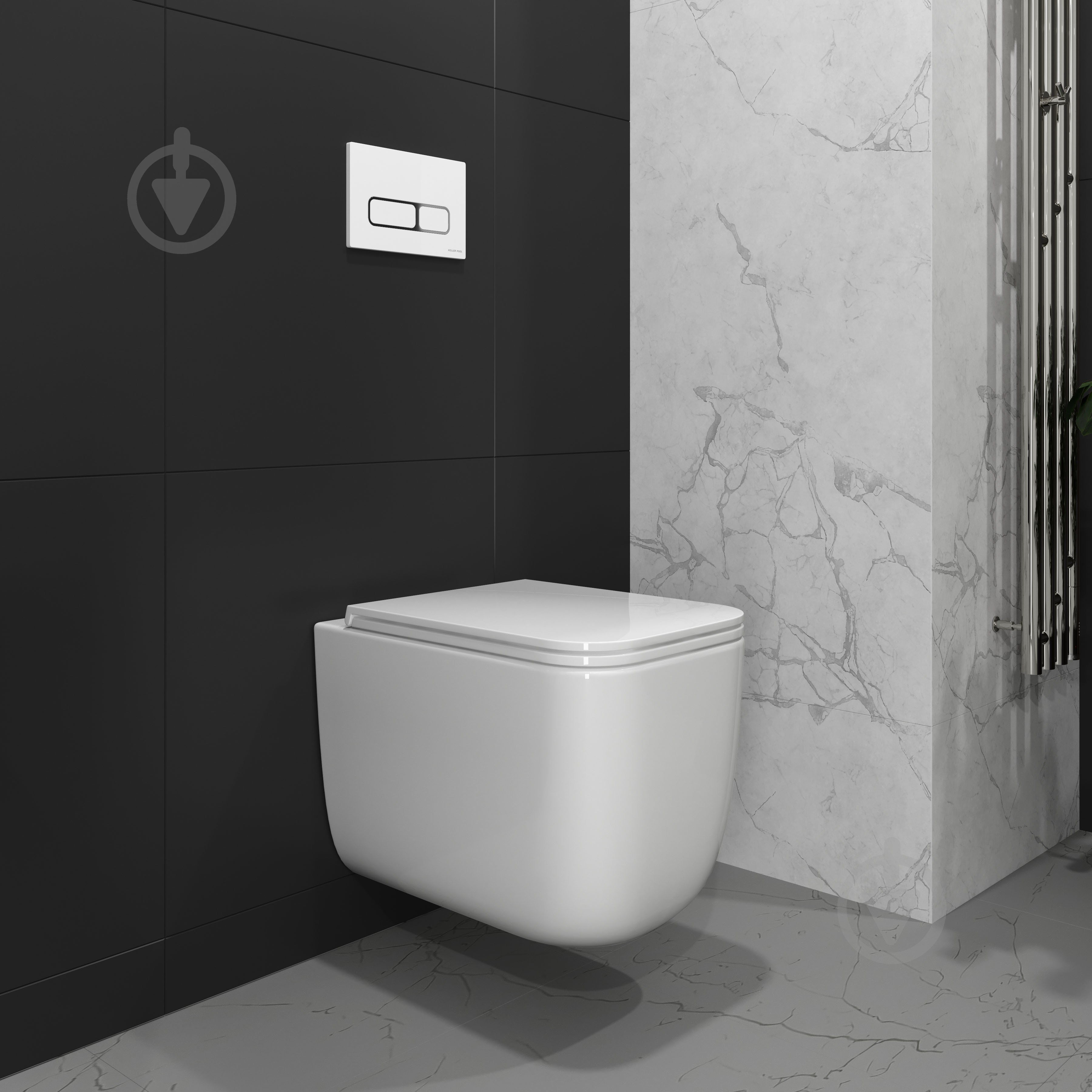 Унітаз підвісний Koller Pool KVADRO START унітаз підвісний з сидінням Soft-close змив Tornado - фото 3