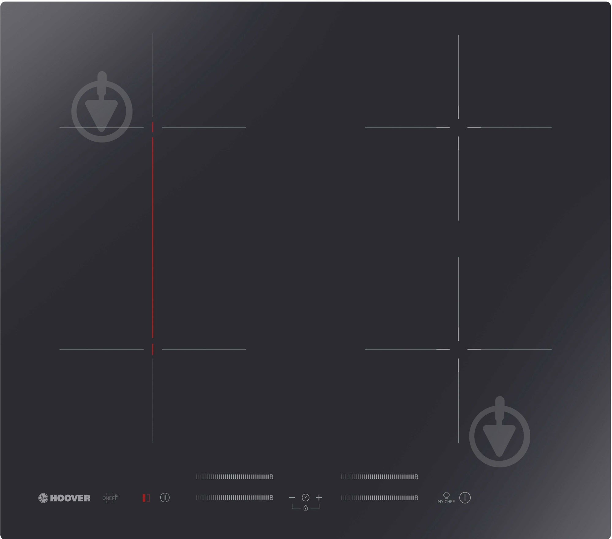 Варочная поверхность индукционная Hoover HTPSJ644MCWIFI - фото 1 Варочная поверхность индукционная Hoover HTPSJ644MCWIFI - фото 1