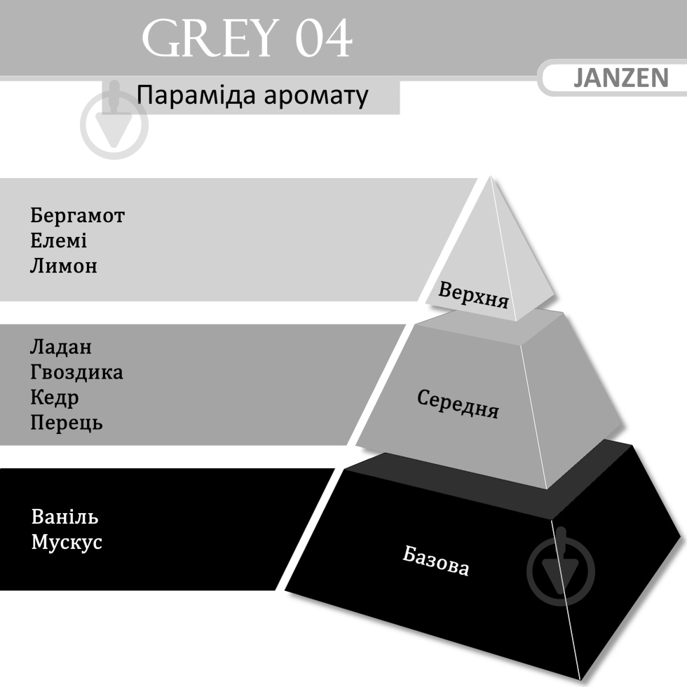 Наповнювач JANZEN 200 мл Grey 04 - фото 2
