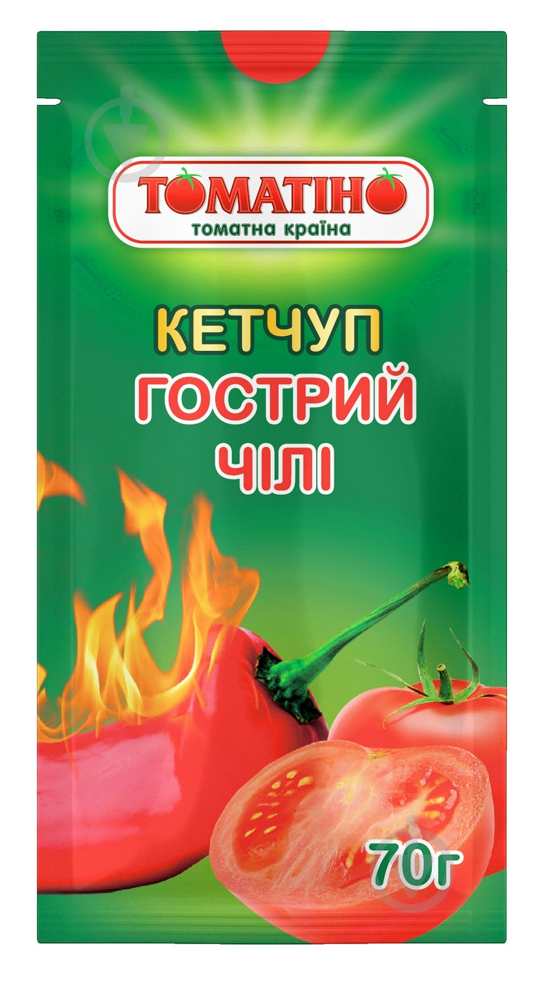 Кетчуп ТОМАТІНО Гострий Чілі 70 г - фото 1