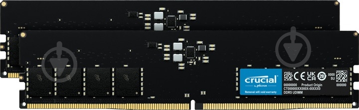Оперативная память Crucial DDR5 SDRAM 64 GB (2x32GB) 5600 MHz (CT2K32G56C46U5) - фото 1 Оперативная память Crucial DDR5 SDRAM 64 GB (2x32GB) 5600 MHz (CT2K32G56C46U5) - фото 1