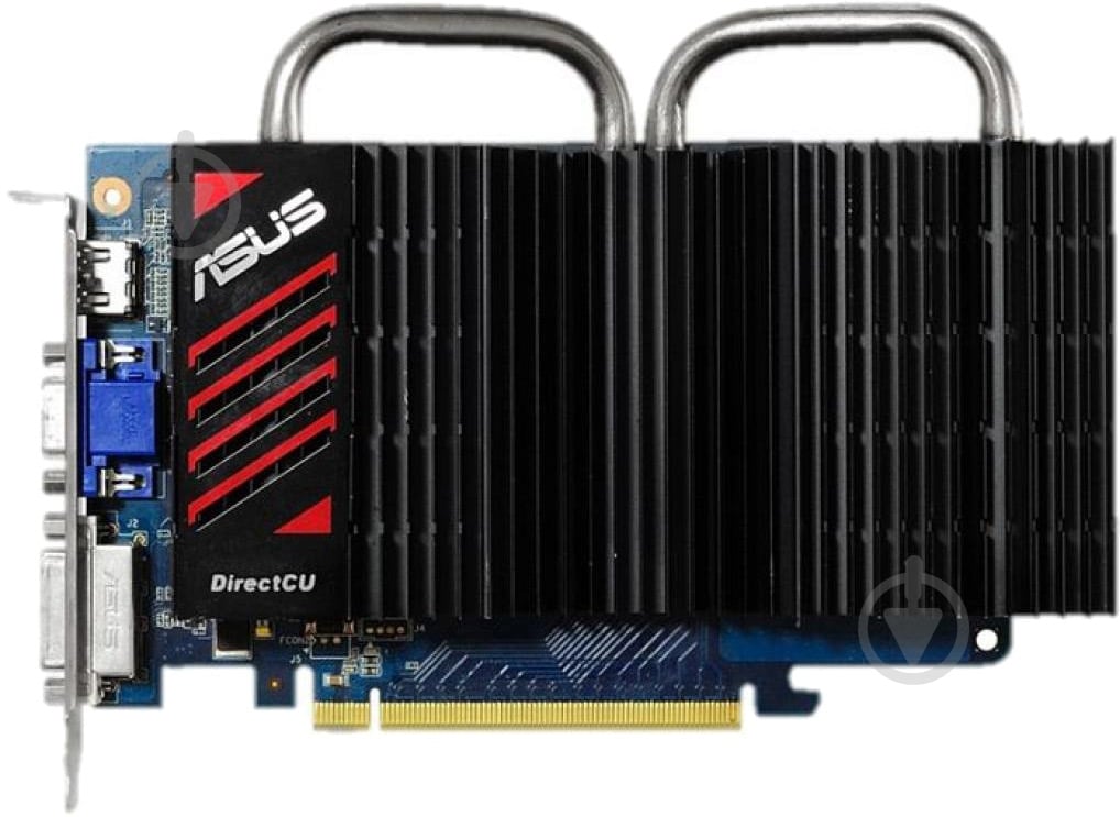 Видеокарта Asus GeForce GT 730 DirectCU Silent 2GB DDR3 128bit (GT730-DCSL-2GD3) - фото 1 Видеокарта Asus GeForce GT 730 DirectCU Silent 2GB DDR3 128bit (GT730-DCSL-2GD3) - фото 1