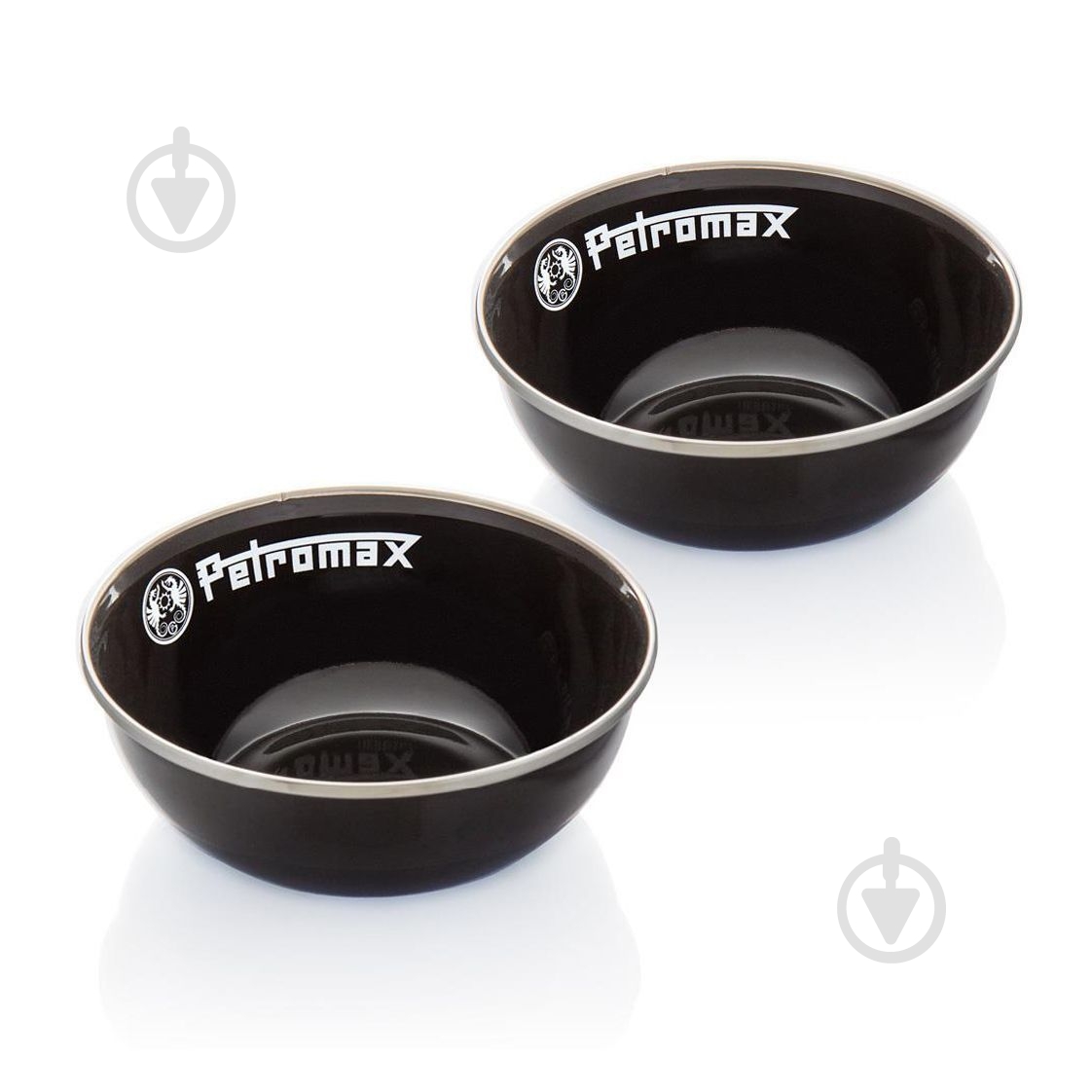 Набір мисок Petromax 0,16 л Enamel Bowls 2 шт. чорний - фото 1 Набір мисок Petromax 0,16 л Enamel Bowls 2 шт. чорний - фото 1