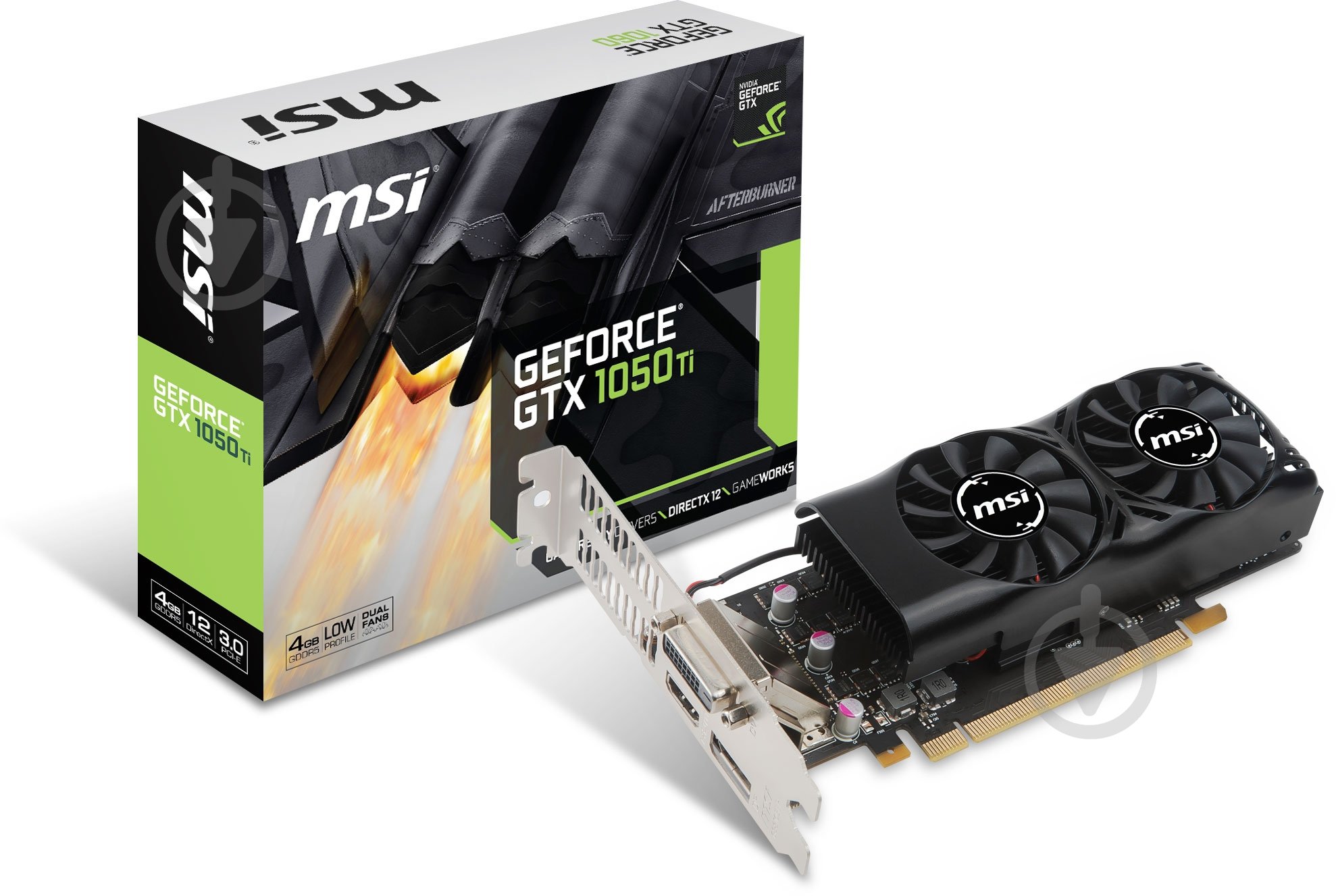 Видеокарта MSI GeForce GTX 1050 Ti LP 4GB GDDR5 128bit (GTX 1050 Ti 4GT LP) - фото 7 Видеокарта MSI GeForce GTX 1050 Ti LP 4GB GDDR5 128bit (GTX 1050 Ti 4GT LP) - фото 7