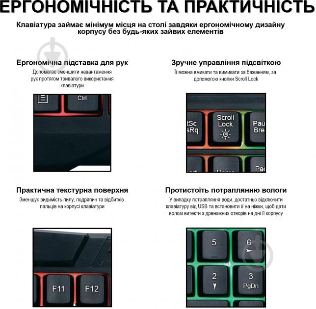 Клавиатура Piko KX3 (1283126489594) black - фото 4