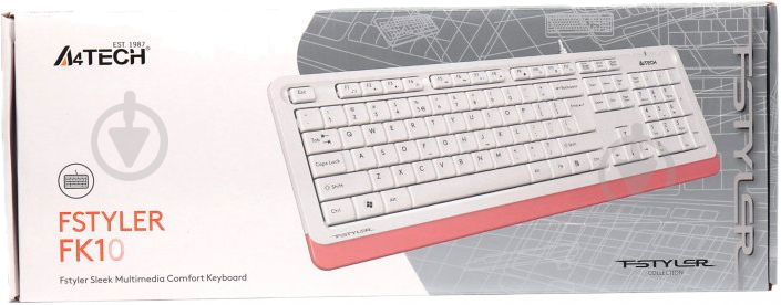 Клавиатура A4Tech FK10 (FK10 (Pink)) - фото 5