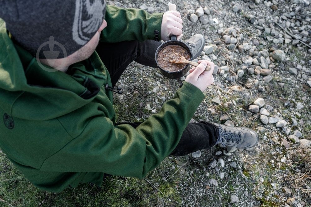 Ківш Petromax 0,5 л Enamel Pan чорний - фото 3