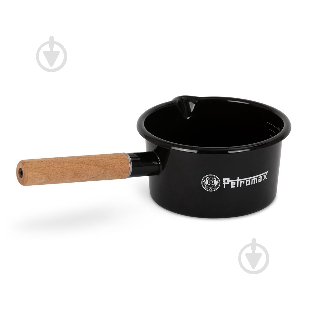 Ківш Petromax 1 л Enamel Pan чорний - фото 1 Ківш Petromax 1 л Enamel Pan чорний - фото 1