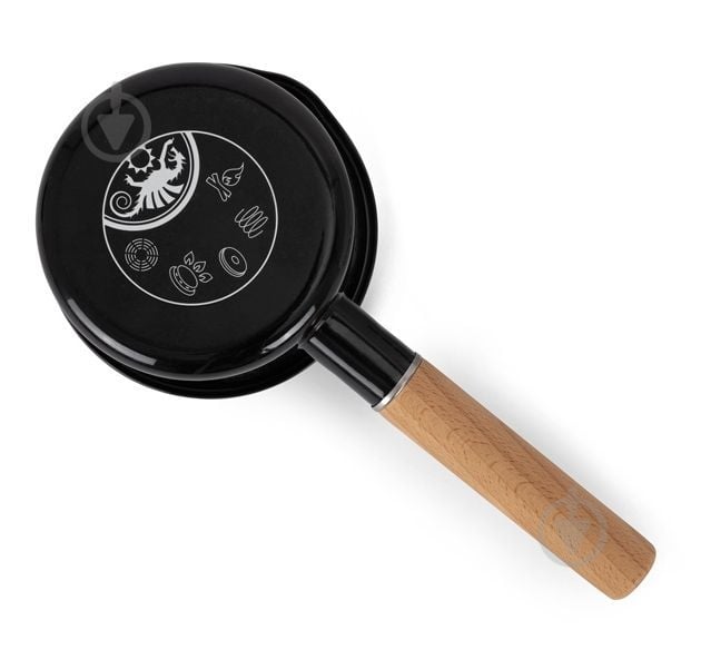 Ківш Petromax 1 л Enamel Pan чорний - фото 2 Ківш Petromax 1 л Enamel Pan чорний - фото 2