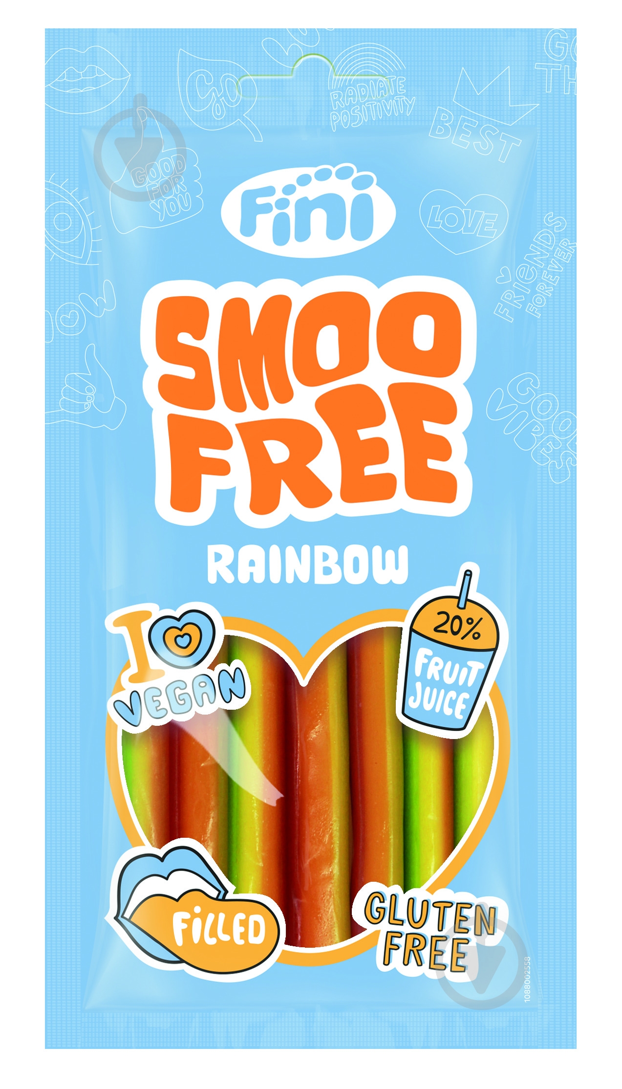 Конфеты жевательные Fini Smoofree радуга 70 г - фото 1