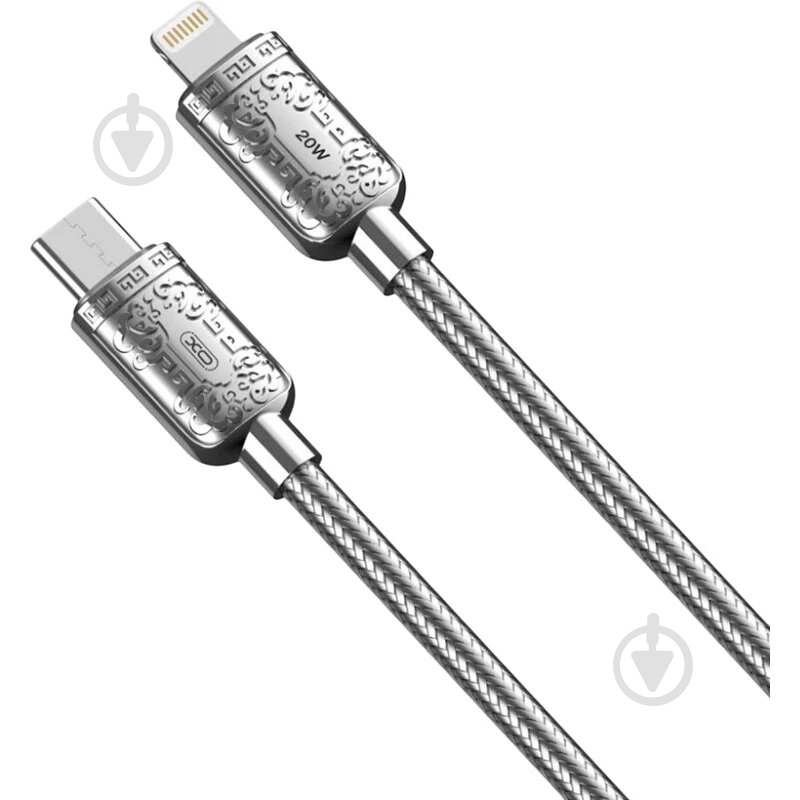 Кабель Xo USB C- Lightning NB-Q217A 20W 1 м срібло - фото 1 Кабель Xo USB C- Lightning NB-Q217A 20W 1 м срібло - фото 1