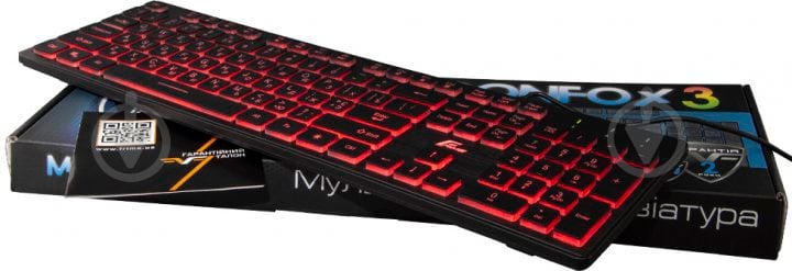 Клавиатура Frime (FLK18210) MoonFox 3Color USB black - фото 5