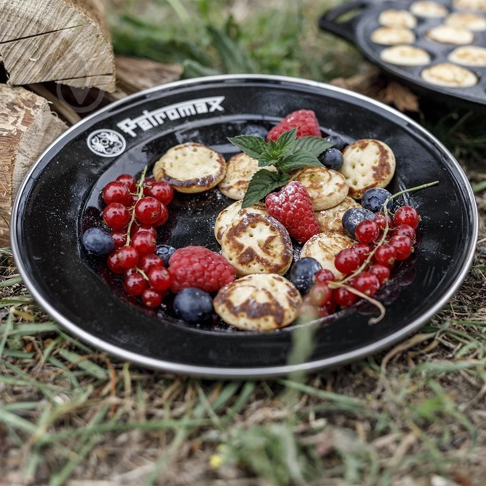 Набор тарелок Petromax ø26 мм Enamel Plates 2 шт. черный - фото 2