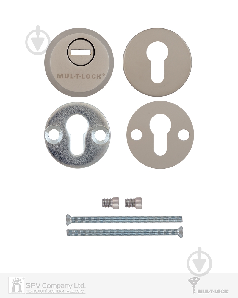 Броненакладка Mul-T-Lock SL3 D55 матовый хром - фото 5 Броненакладка Mul-T-Lock SL3 D55 матовый хром - фото 5