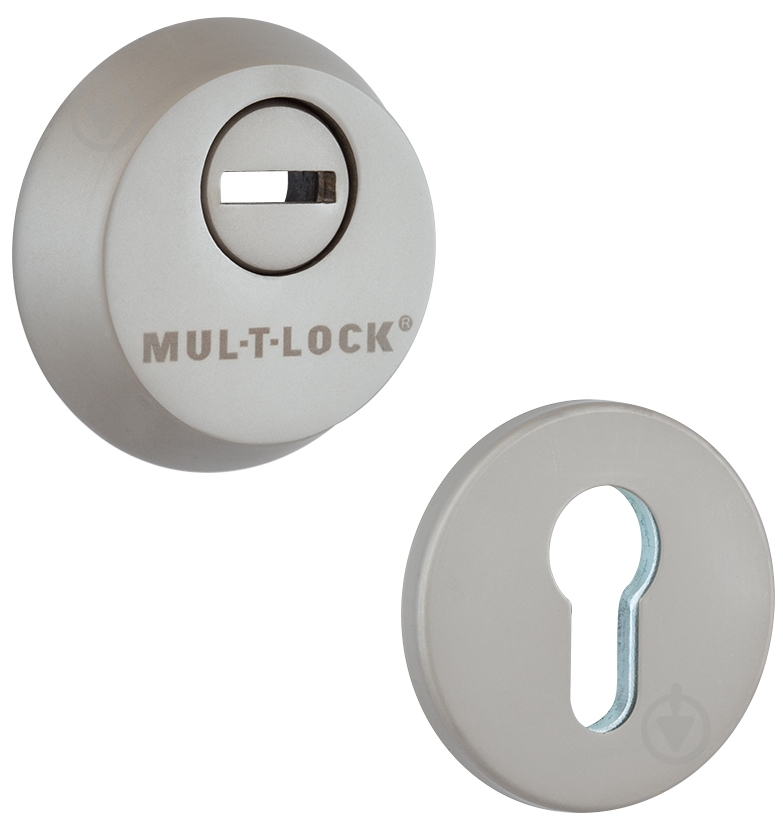 Броненакладка Mul-T-Lock SL3 D55 матовый хром - фото 1 Броненакладка Mul-T-Lock SL3 D55 матовый хром - фото 1
