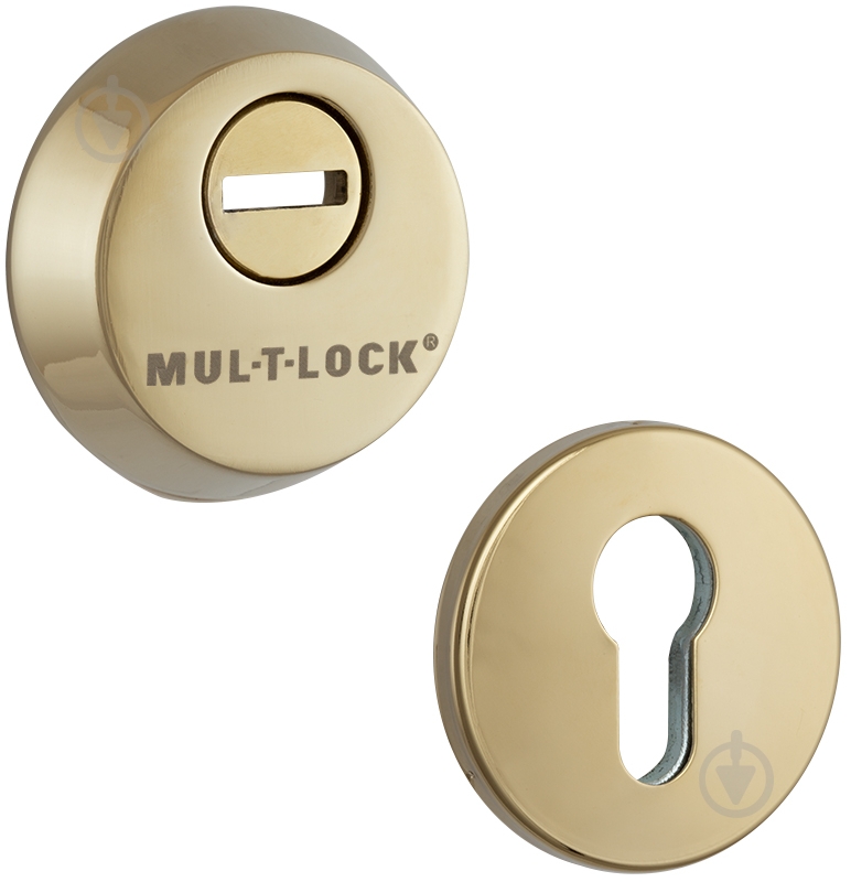 Броненакладка Mul-T-Lock SL3 D55 полірована латунь - фото 1 Броненакладка Mul-T-Lock SL3 D55 полірована латунь - фото 1
