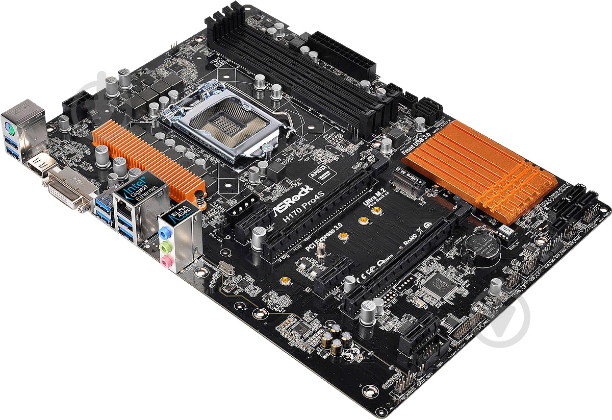 Материнская плата ASRock H170_PRO4S (Socket 1151, Intel H170, ATX) - фото 3 Материнская плата ASRock H170_PRO4S (Socket 1151, Intel H170, ATX) - фото 3