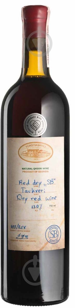 Вино Tchotiashvili Red Dry SB 2018 красное сухое 0,75 л - фото 1 Вино Tchotiashvili Red Dry SB 2018 красное сухое 0,75 л - фото 1