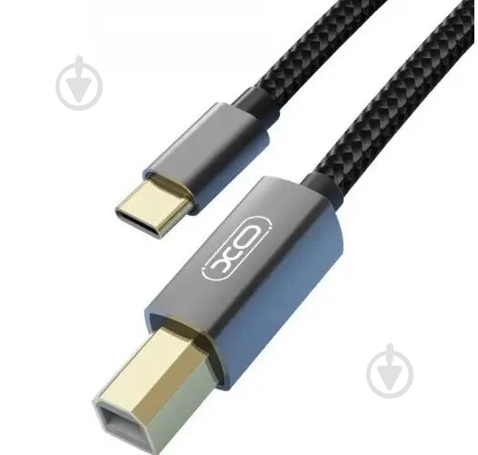 Кабель Xo USB C - USB B GB010B 1,5 м black - фото 2 Кабель Xo USB C - USB B GB010B 1,5 м black - фото 2
