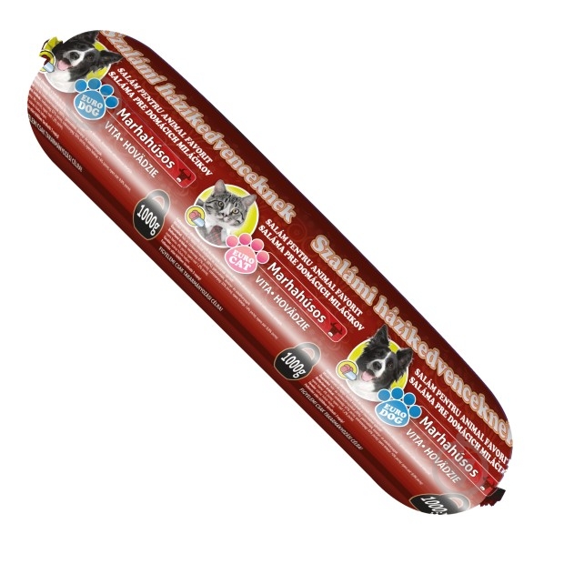 Паштет EuroPet яловичина, салямі для котів та собак з яловичиною 1 кг - фото 1 Паштет EuroPet яловичина, салямі для котів та собак з яловичиною 1 кг - фото 1