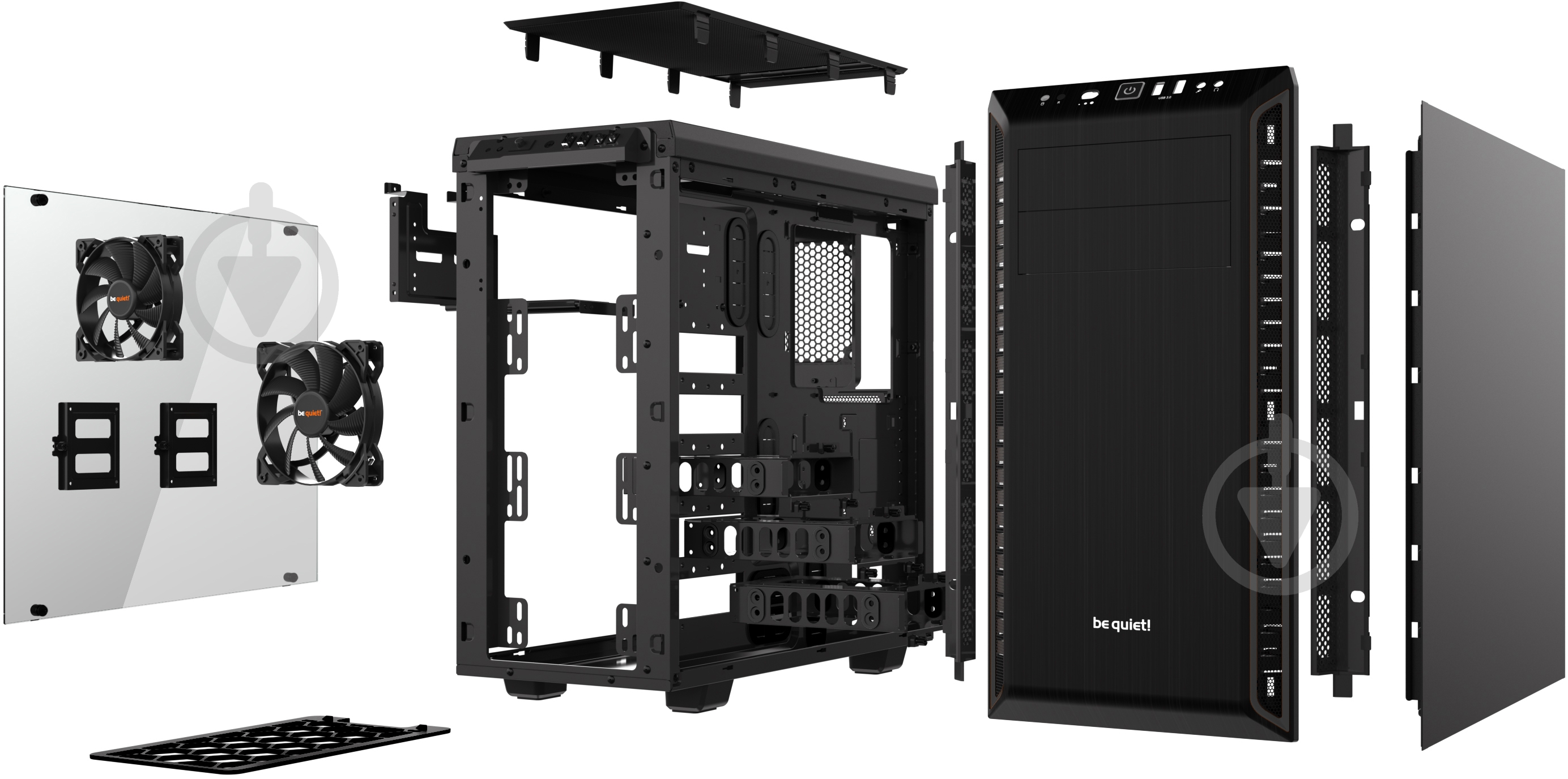 Корпус be quiet! Pure Base 600 Window Black (BGW21) - фото 9