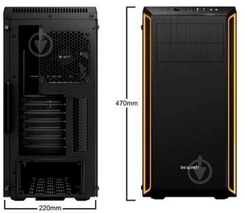 Корпус be quiet! Pure Base 600 Window Orange (BGW20) - фото 6