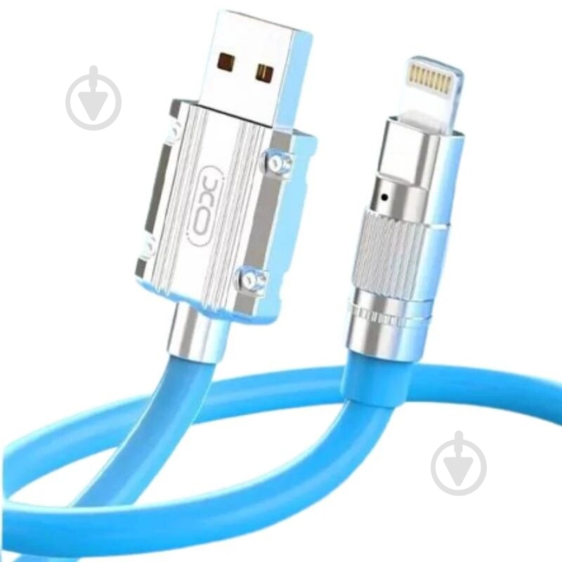 Кабель Xo USB A - L NB227 1,2 м Blue - фото 2