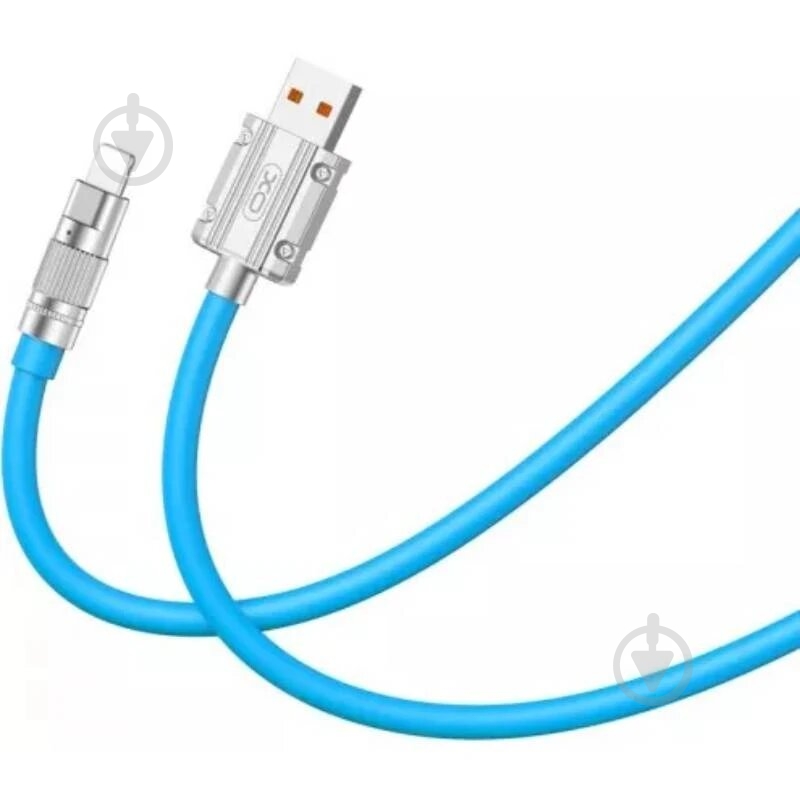 Кабель Xo USB A - L NB227 1,2 м Blue - фото 1