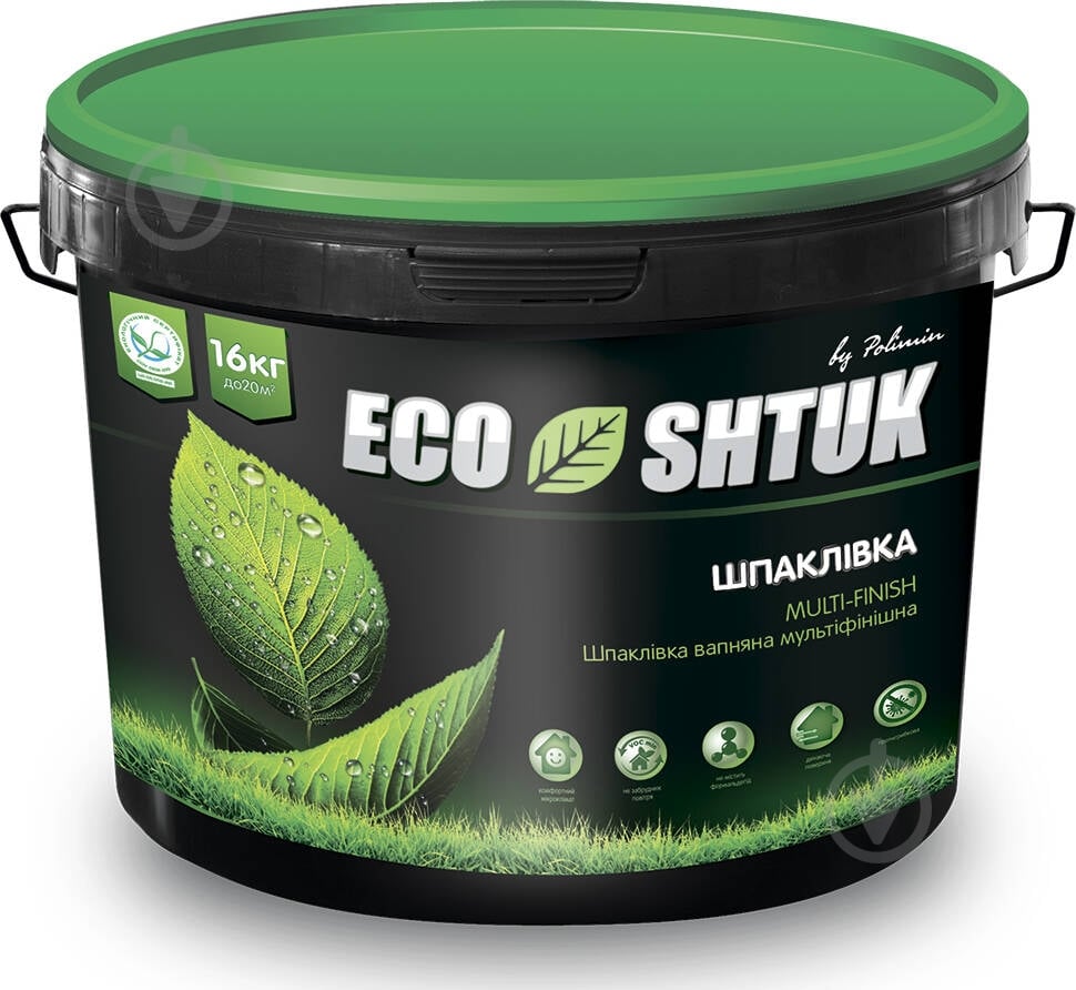 Шпаклевка Polimin EcoShtuk Multi-Finish 16 кг - фото 1
