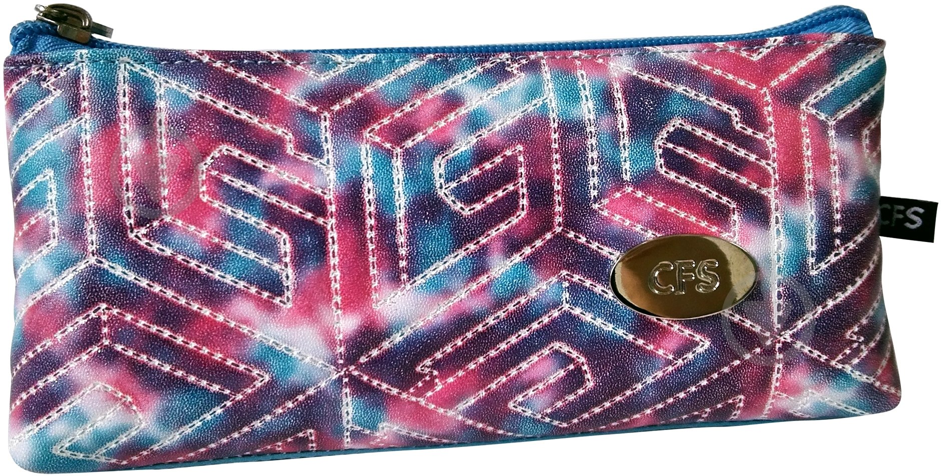 Пенал школьный Cosmic CF86656 Cool For School розовый с синим - фото 1