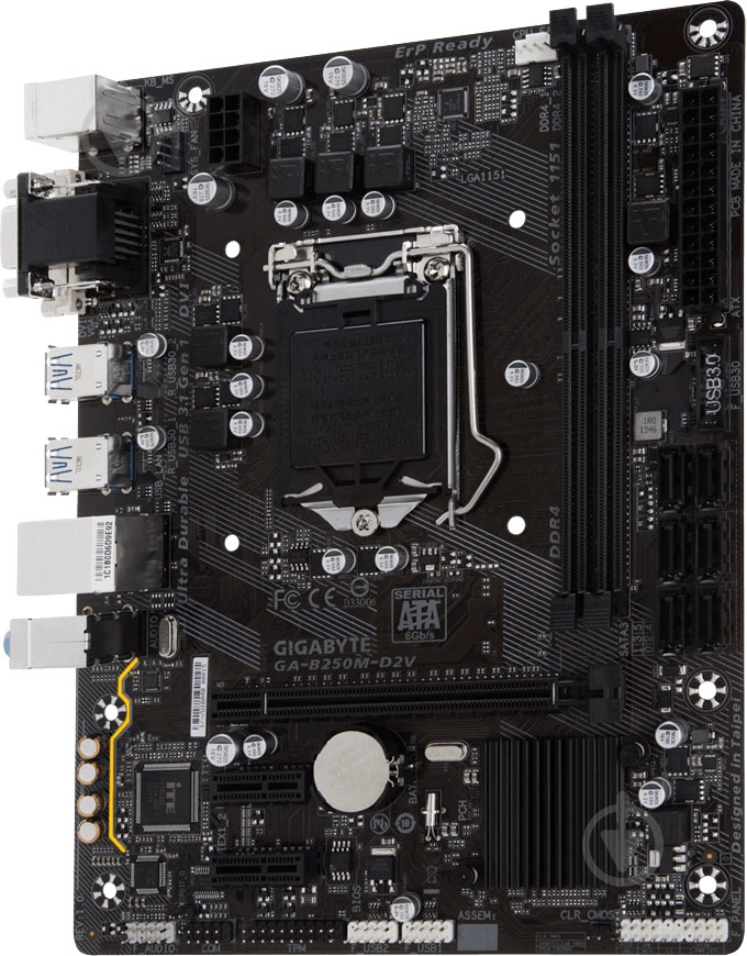 Материнская плата Gigabyte GA-B250M-D2V (Socket 1151, Intel B250, mirco ATX) - фото 2 Материнская плата Gigabyte GA-B250M-D2V (Socket 1151, Intel B250, mirco ATX) - фото 2