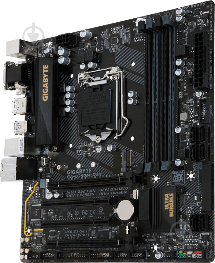 Материнская плата Gigabyte GA-B250M-D3H (Socket 1151, Intel B250, mirco ATX) - фото 2