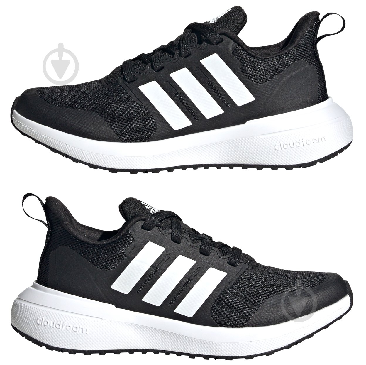 Кросівки дитячі демісезонні Adidas FORTARUN 2.0 K ID2360 р.39 1/3 чорні - фото 5 Кросівки дитячі демісезонні Adidas FORTARUN 2.0 K ID2360 р.39 1/3 чорні - фото 5