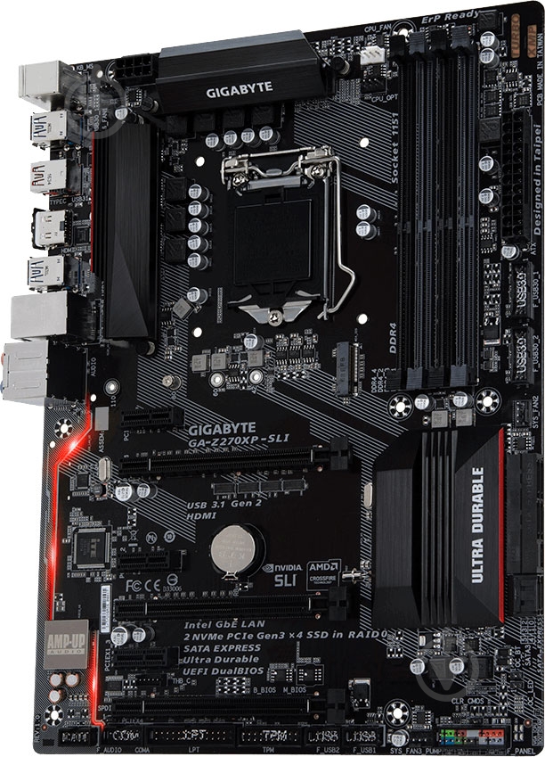 Материнская плата Gigabyte GA-Z270XP-SLI (Socket 1151, Intel Z270, ATX) - фото 2
