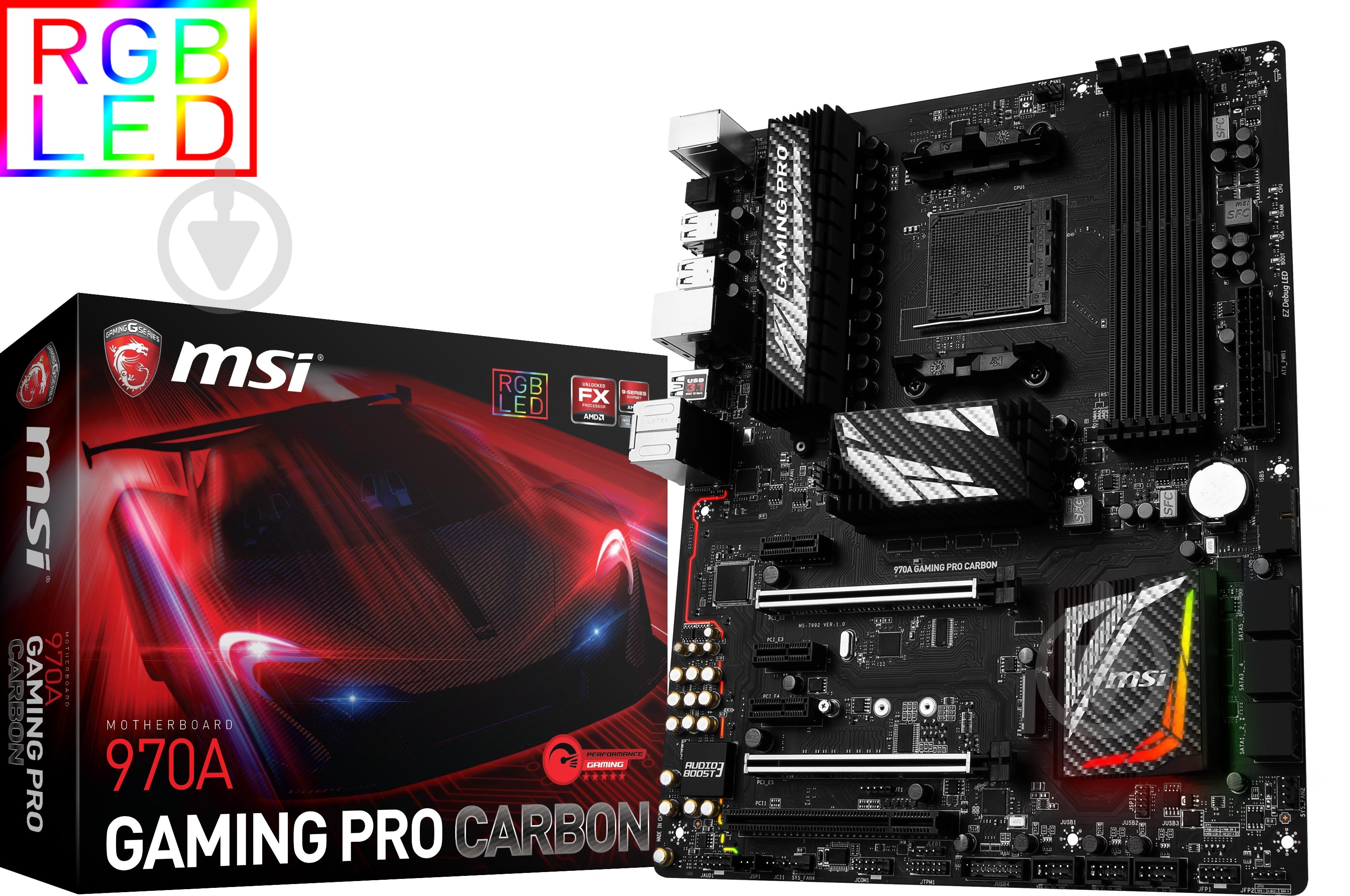 Материнская плата MSI 970A_GAMING_PRO_CARBON (Socket AM3+, AMD 970, ATX) - фото 6