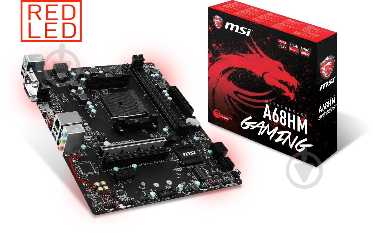 Материнская плата MSI A68HM_GAMING (Socket FM2+, AMD A68H, mirco ATX) - фото 5