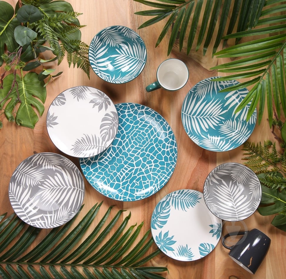 Чашка Vittora Серые листья 320 мл VT-P-3320G - фото 3