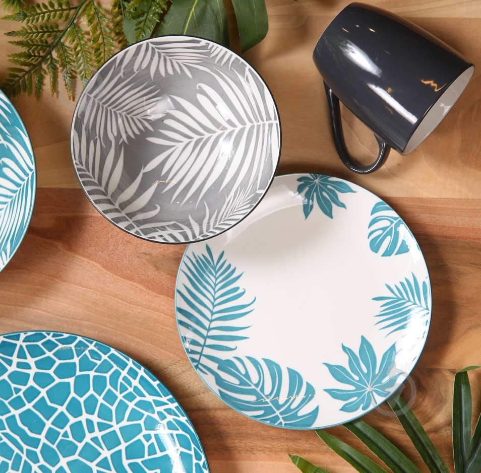 Чашка Vittora Серые листья 320 мл VT-P-3320G - фото 2