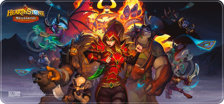 Коврик для мышки Blizzard Hearthstone Mercenaries XL (FBLMPHSMERCEN21XL) - фото 1 Коврик для мышки Blizzard Hearthstone Mercenaries XL (FBLMPHSMERCEN21XL) - фото 1