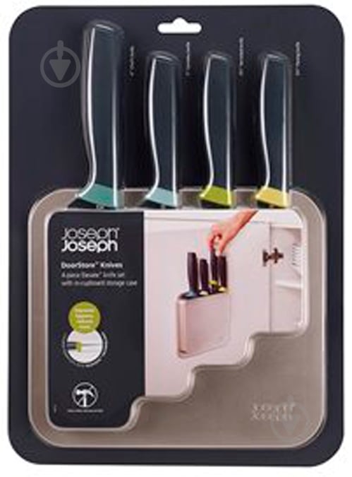 Набор ножей Joseph Joseph Doorstore 5 предметов 01000756 - фото 1 Набор ножей Joseph Joseph Doorstore 5 предметов 01000756 - фото 1