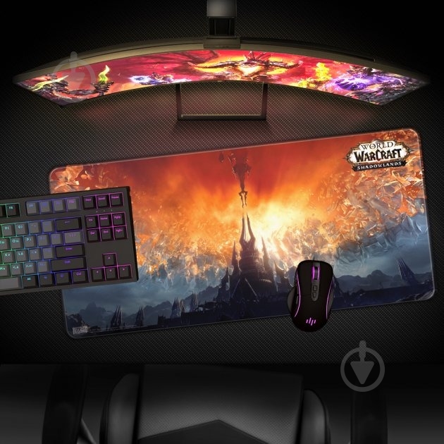 Килимок для миші Blizzard WORLD OF WARCRAFT Shadowlands: Shattered Sky XL (FBLMPWOWSHADO21XL) - фото 4 Килимок для миші Blizzard WORLD OF WARCRAFT Shadowlands: Shattered Sky XL (FBLMPWOWSHADO21XL) - фото 4