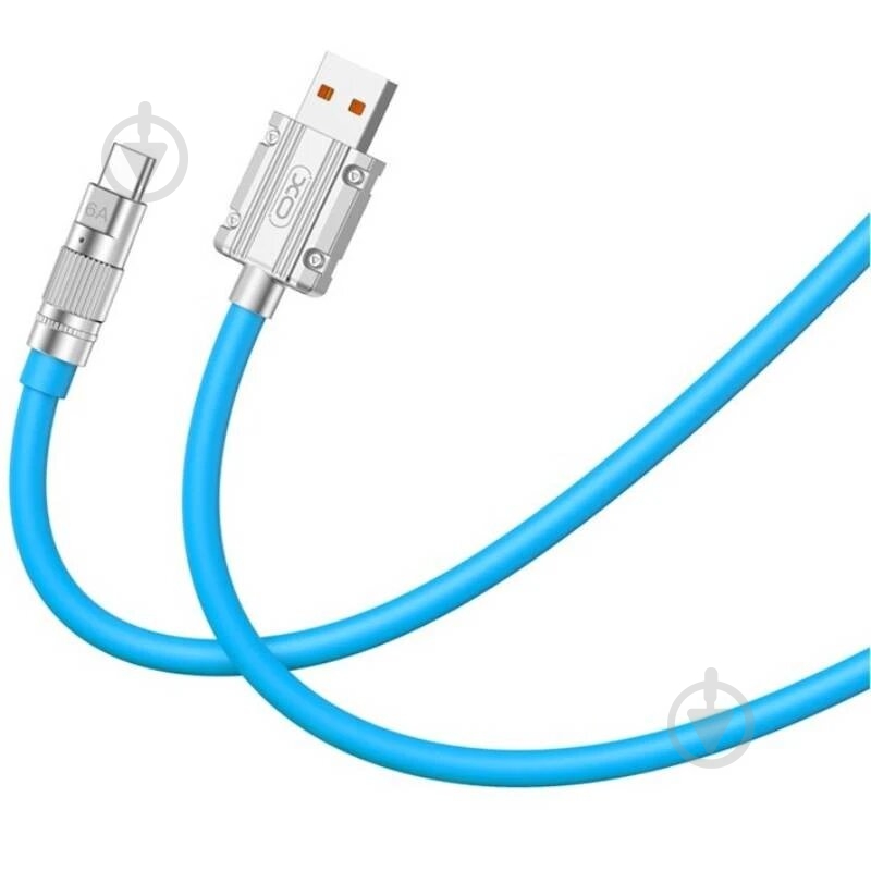 Кабель Xo USB A - USB C NB227 1,2 м Blue - фото 1 Кабель Xo USB A - USB C NB227 1,2 м Blue - фото 1
