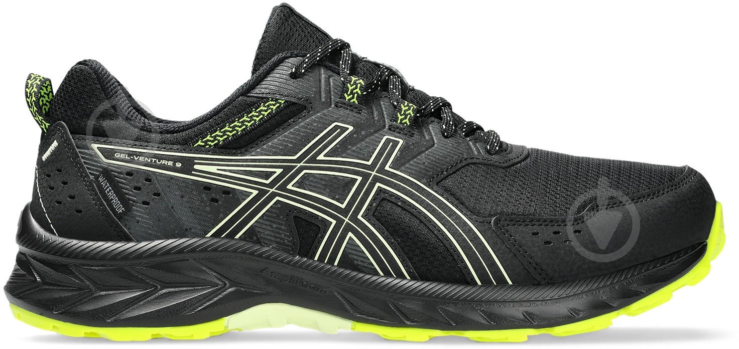 Кроссовки мужские демисезонные Asics GEL-VENTURE 9 WATERPROOF 1011B705-003 р.44 черные - фото 1