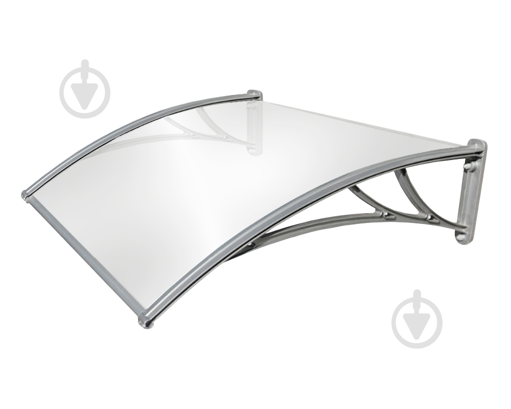 Дашок Oscar ® Tandem 1500х930х280 мм серебристый из монолитного поликарбоната 3 мм опал - фото 1 Дашок Oscar ® Tandem 1500х930х280 мм серебристый из монолитного поликарбоната 3 мм опал - фото 1