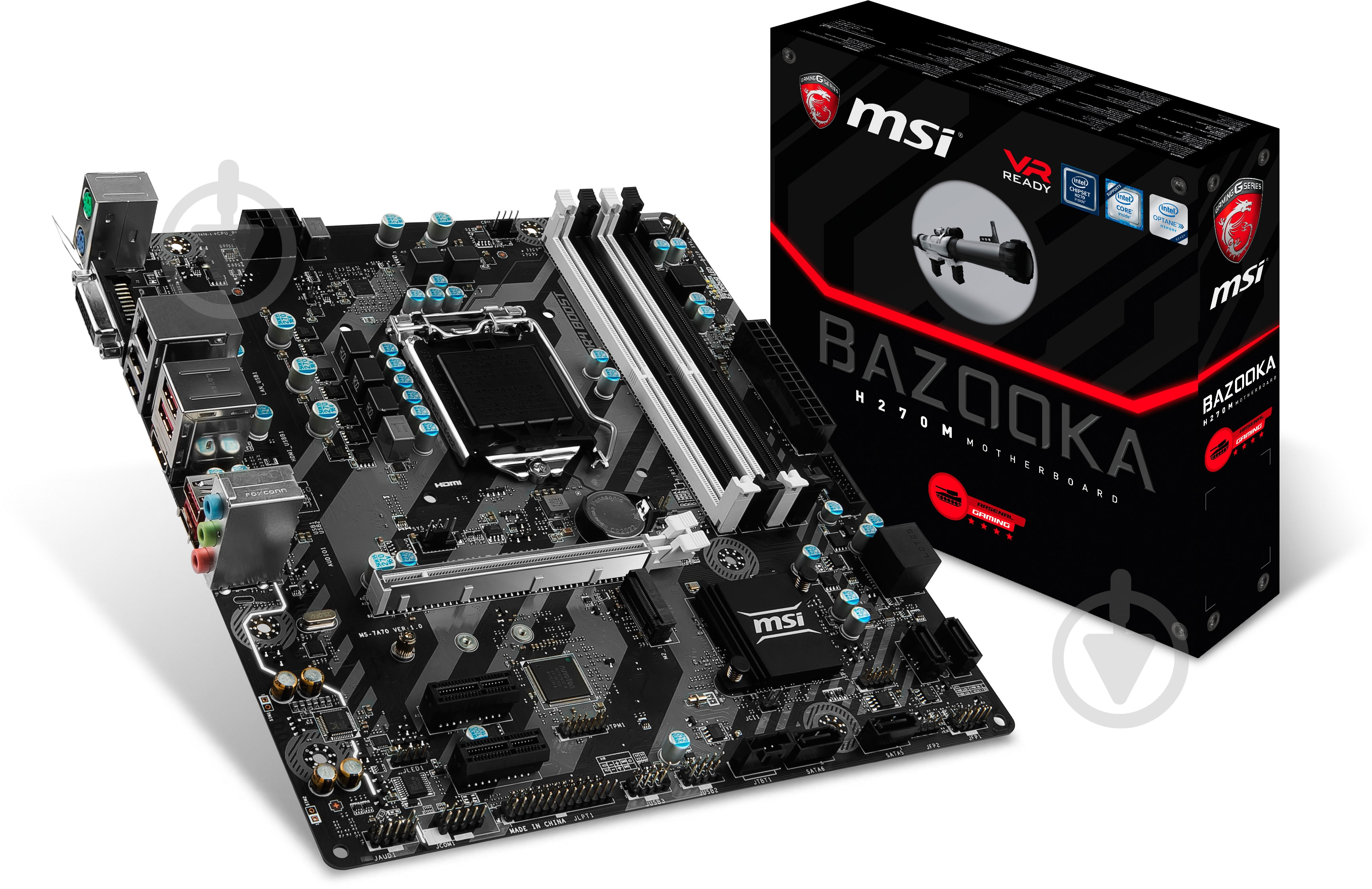 Материнская плата MSI H270M_BAZOOKA (Socket 1151, Intel H270, mirco ATX) - фото 5 Материнская плата MSI H270M_BAZOOKA (Socket 1151, Intel H270, mirco ATX) - фото 5