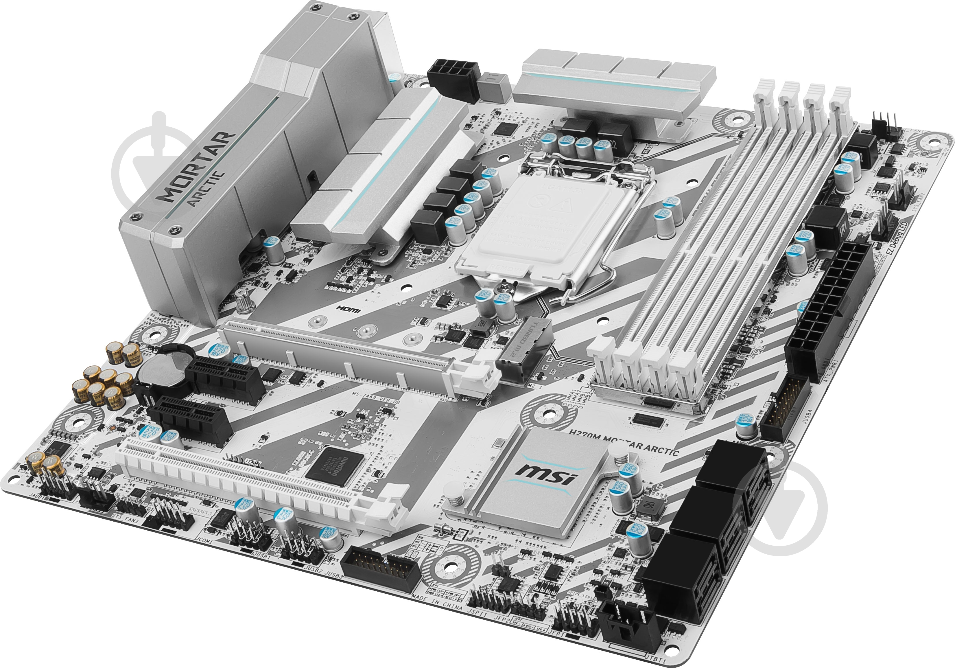 Материнская плата MSI H270M_MORTAR_ARCTIC (Socket 1151, Intel H270, mirco ATX) - фото 3 Материнская плата MSI H270M_MORTAR_ARCTIC (Socket 1151, Intel H270, mirco ATX) - фото 3