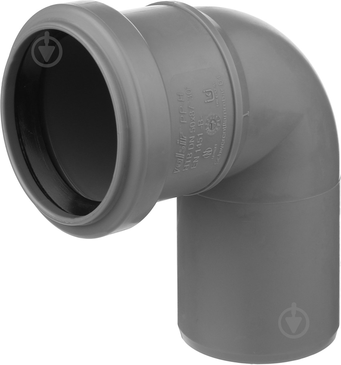 Колено канализационное Valsir Valsir ПП d50x87° - фото 1