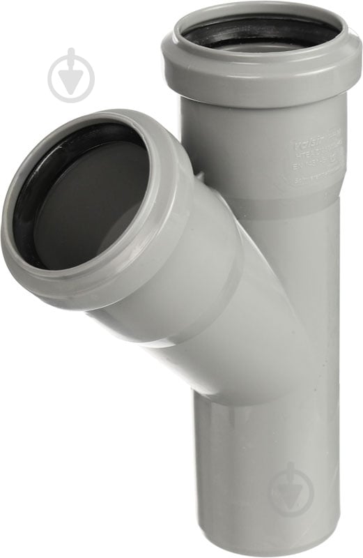 Тройник канализационный Valsir ПП d50x50х45° HTEA - фото 2