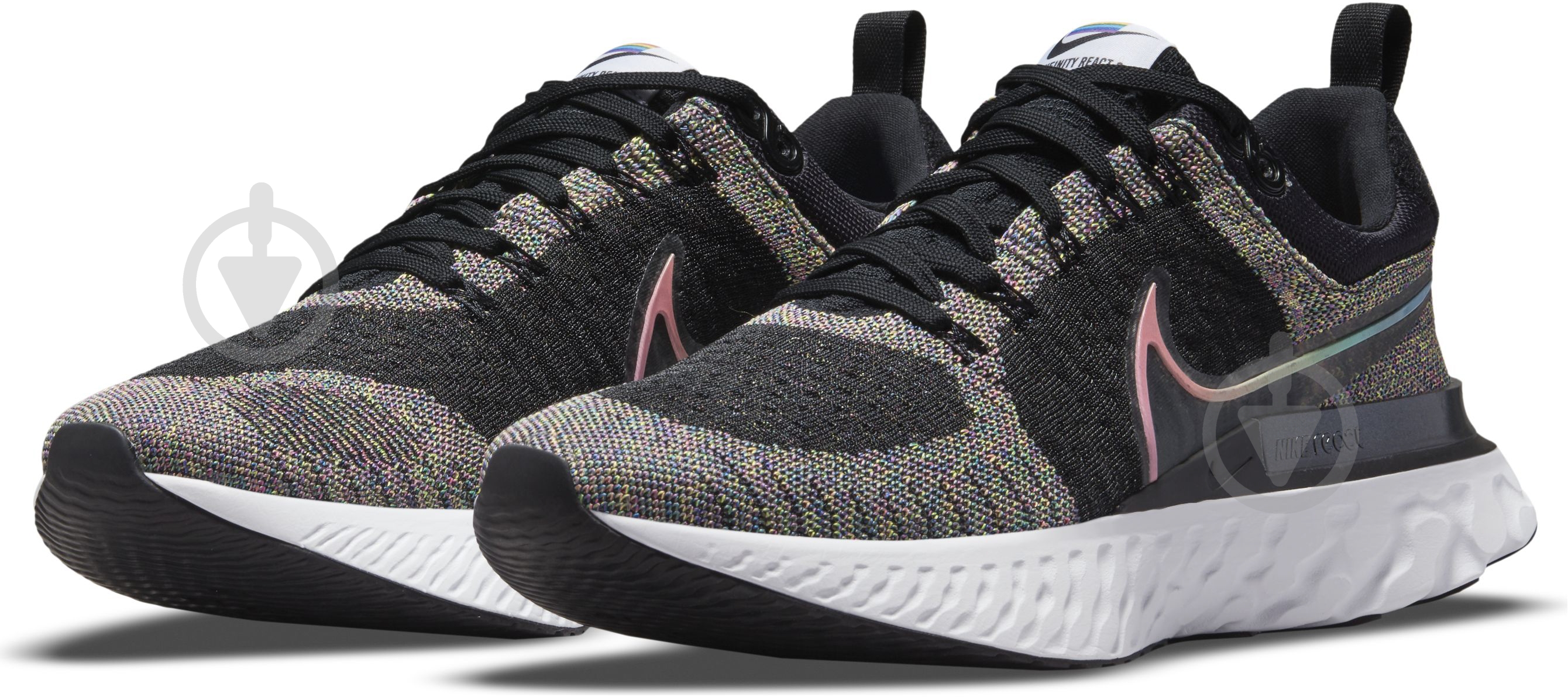 Кросівки чоловічі Nike ReactINFINITY Run Flyknit 2 BT DD6790-001 р.45 чорні - фото 1