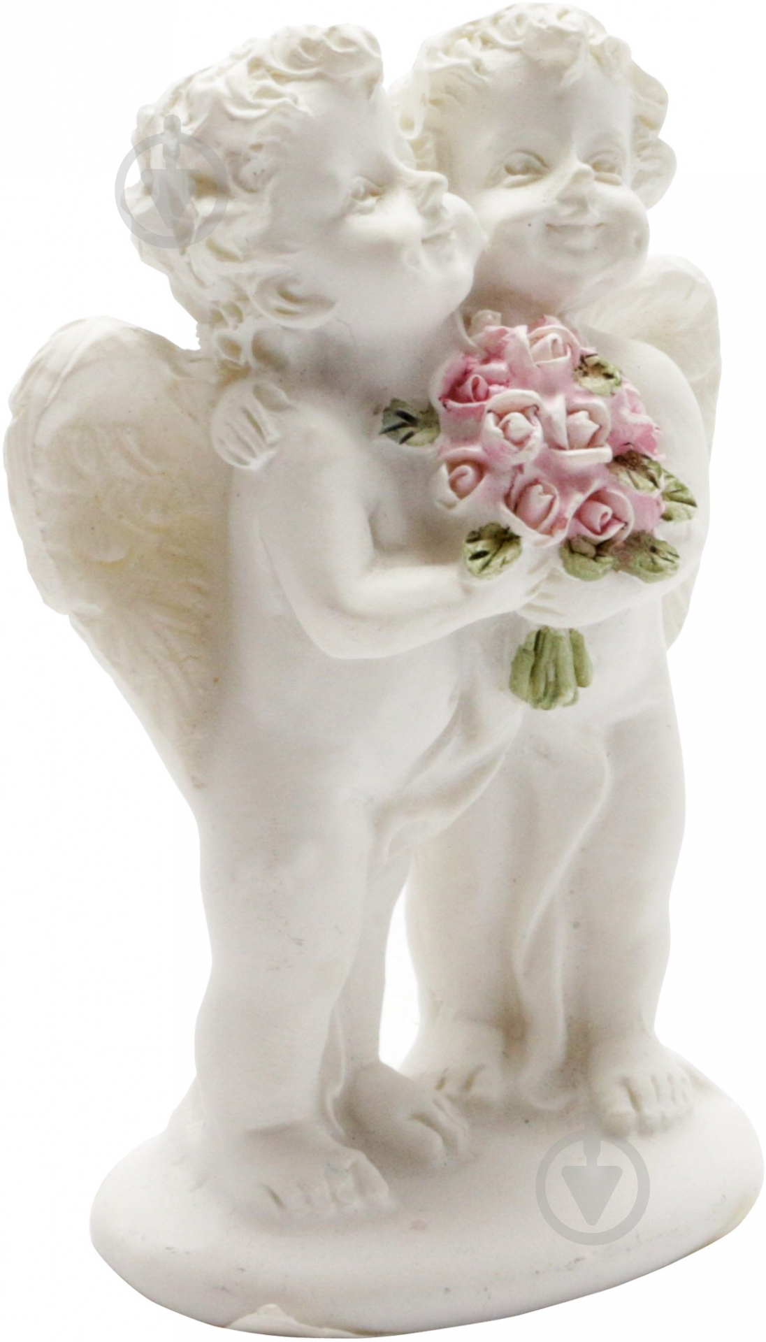 Фигурка Lefard ангелы с букетом 598-039 8х4 см белый - фото 2